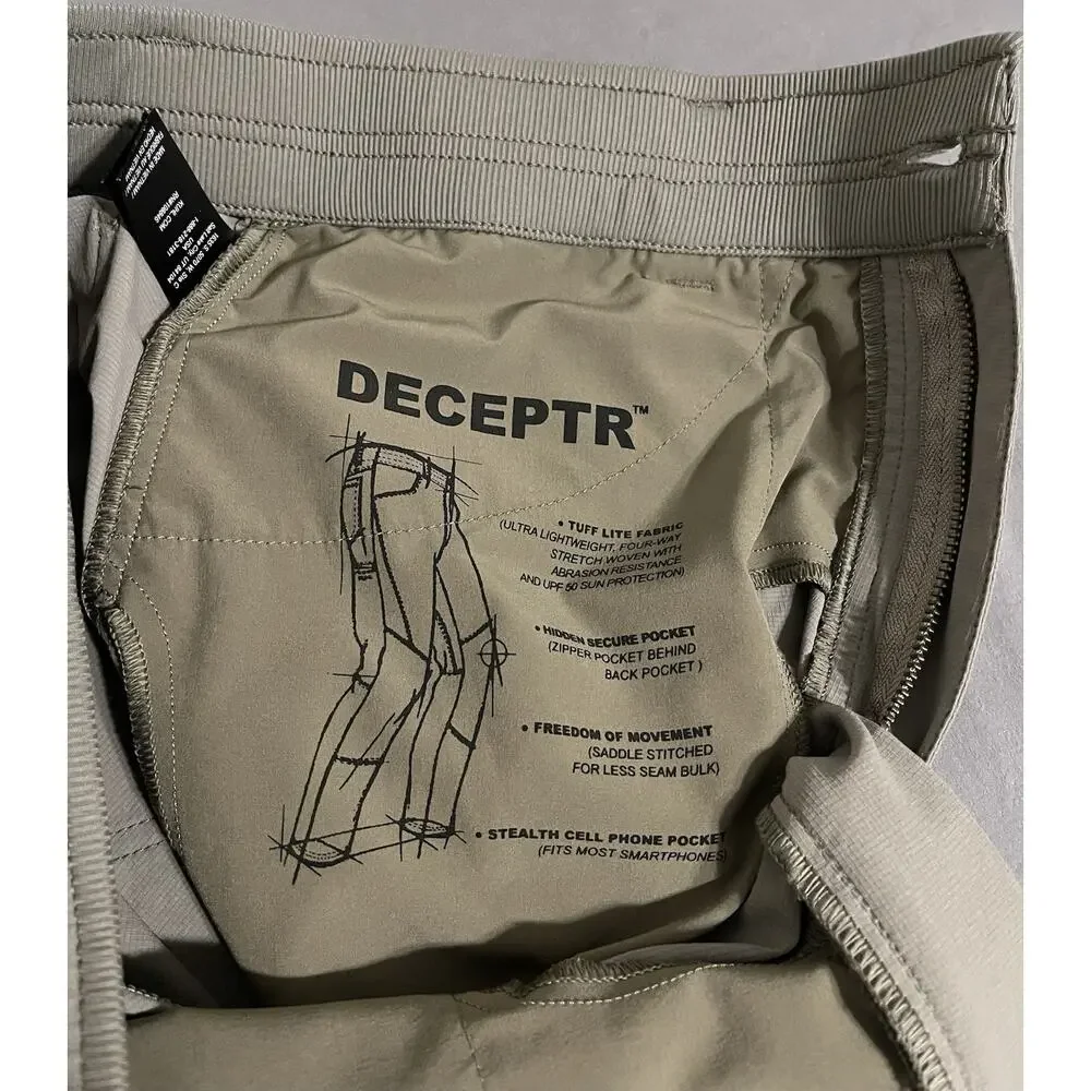 Kuhl Deceptr Mens Hiking Pants 34x32 Gray Stretch Outdoor Tuff Lite